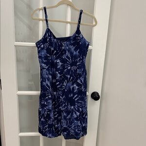NWT GAP Navy Floral Print Dress